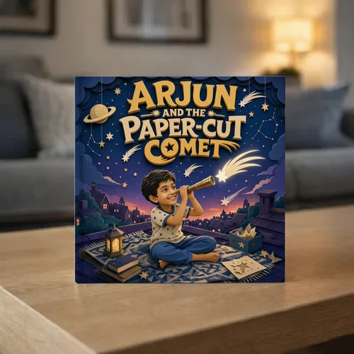 Arjun and the Paper-Cut Comet — personalized children's storybook idea