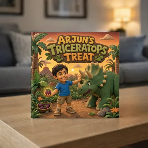 Arjun's Triceratops Treat — personalized children's storybook idea