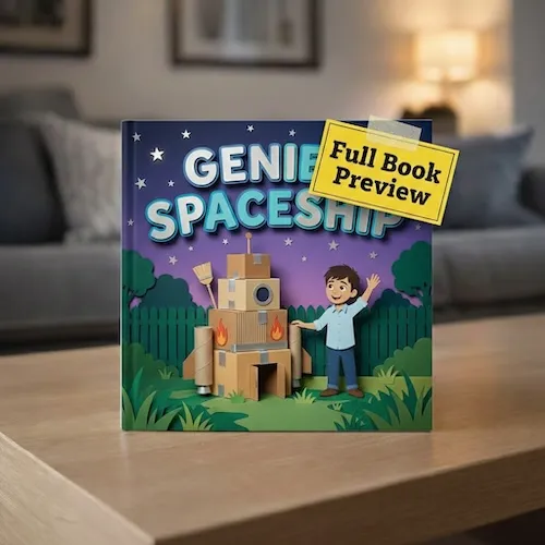 Genie's Spaceship — personalized children's storybook idea