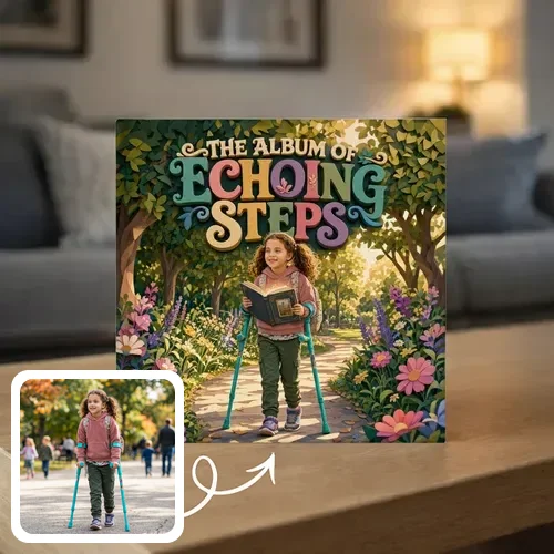 Personalized storybook - The Album of Echoing Steps - Genie in a Book