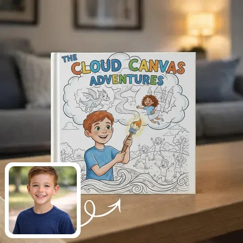Personalized storybook - The Cloud Canvas Adventures - Genie in a Book