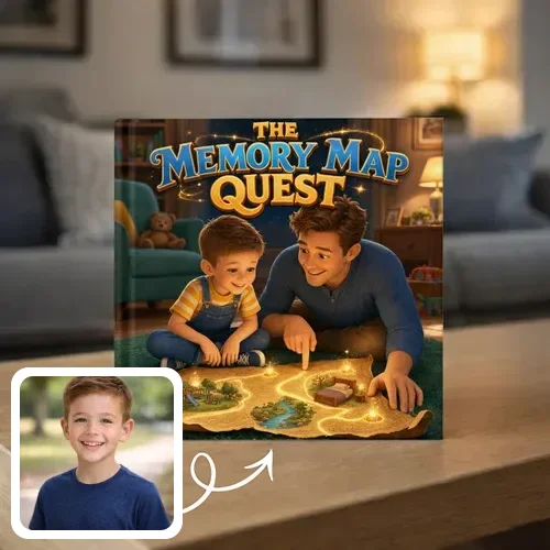 Personalized storybook - The Memory Map Quest - Genie in a Book
