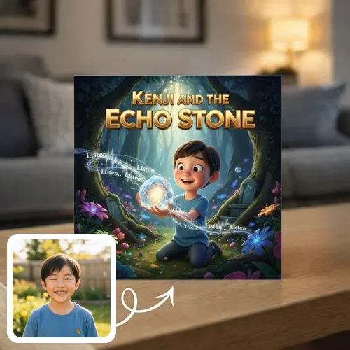 Personalized storybook - Kenji and the Echo Stone - Genie in a Book