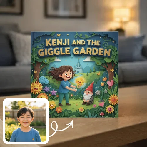 Personalized storybook - Kenji and the Giggle Garden - Genie in a Book