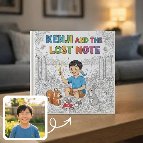 Personalized storybook - Kenji and the Lost Note - Genie in a Book