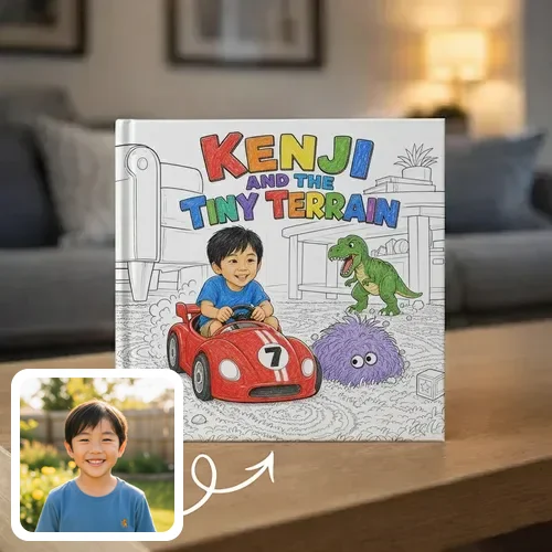 Personalized storybook - Kenji and the Tiny Terrain - Genie in a Book
