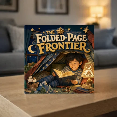 The Folded-Page Frontier — personalized children's storybook idea