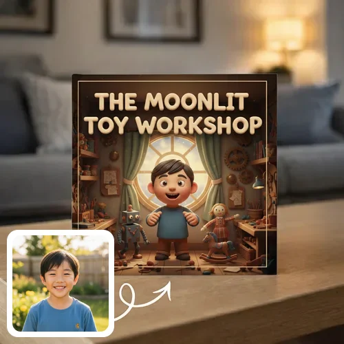 Personalized storybook - The Moonlit Toy Workshop - Genie in a Book