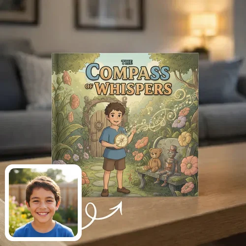 Personalized storybook - The Compass of Whispers - Genie in a Book