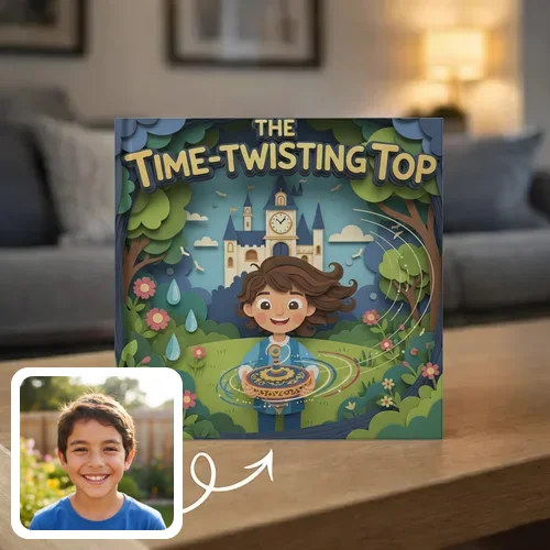 Personalized storybook - The Time-Twisting Top - Genie in a Book