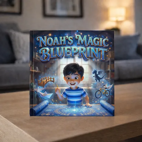 Noah's Magic Blueprint — personalized children's storybook idea