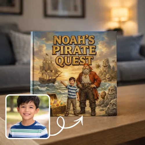 Personalized storybook - Noah's Pirate Quest - Genie in a Book