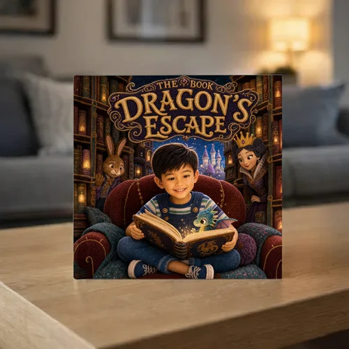 The Book Dragon's Escape — personalized children's storybook idea