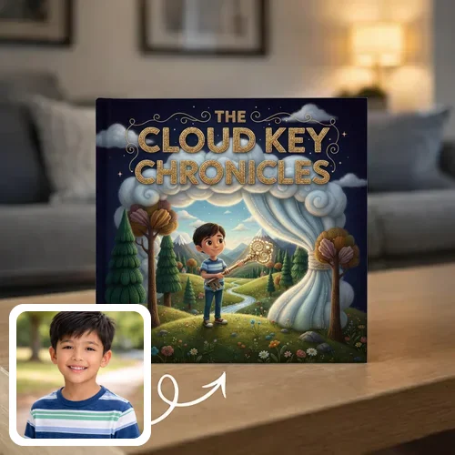 Personalized storybook - The Cloud Key Chronicles - Genie in a Book