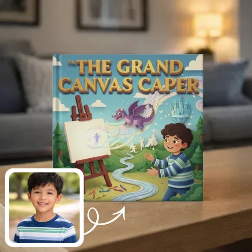 Personalized storybook - The Grand Canvas Caper - Genie in a Book