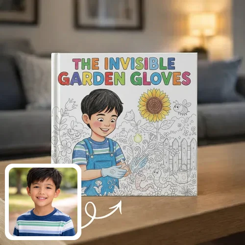 Personalized storybook - The Invisible Garden Gloves - Genie in a Book