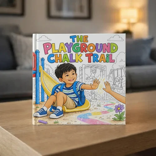 The Playground Chalk Trail — personalized children's storybook idea
