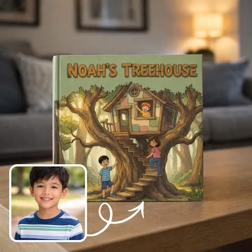 Personalized storybook - Noah the Treehouse Builder - Genie in a Book