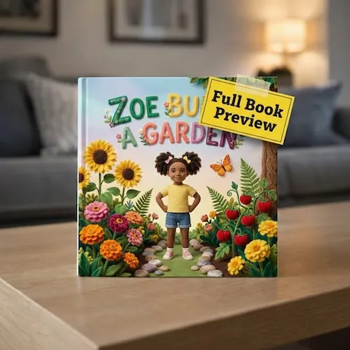 Zoe Builds a Garden — personalized children's storybook idea