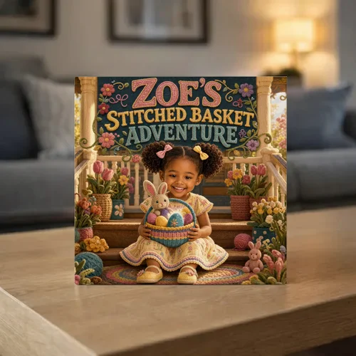 Zoe's Stitched Basket Adventure — personalized children's storybook idea