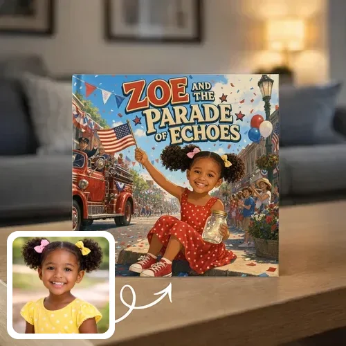 Personalized storybook - Zoe and the Parade of Echoes - Genie in a Book